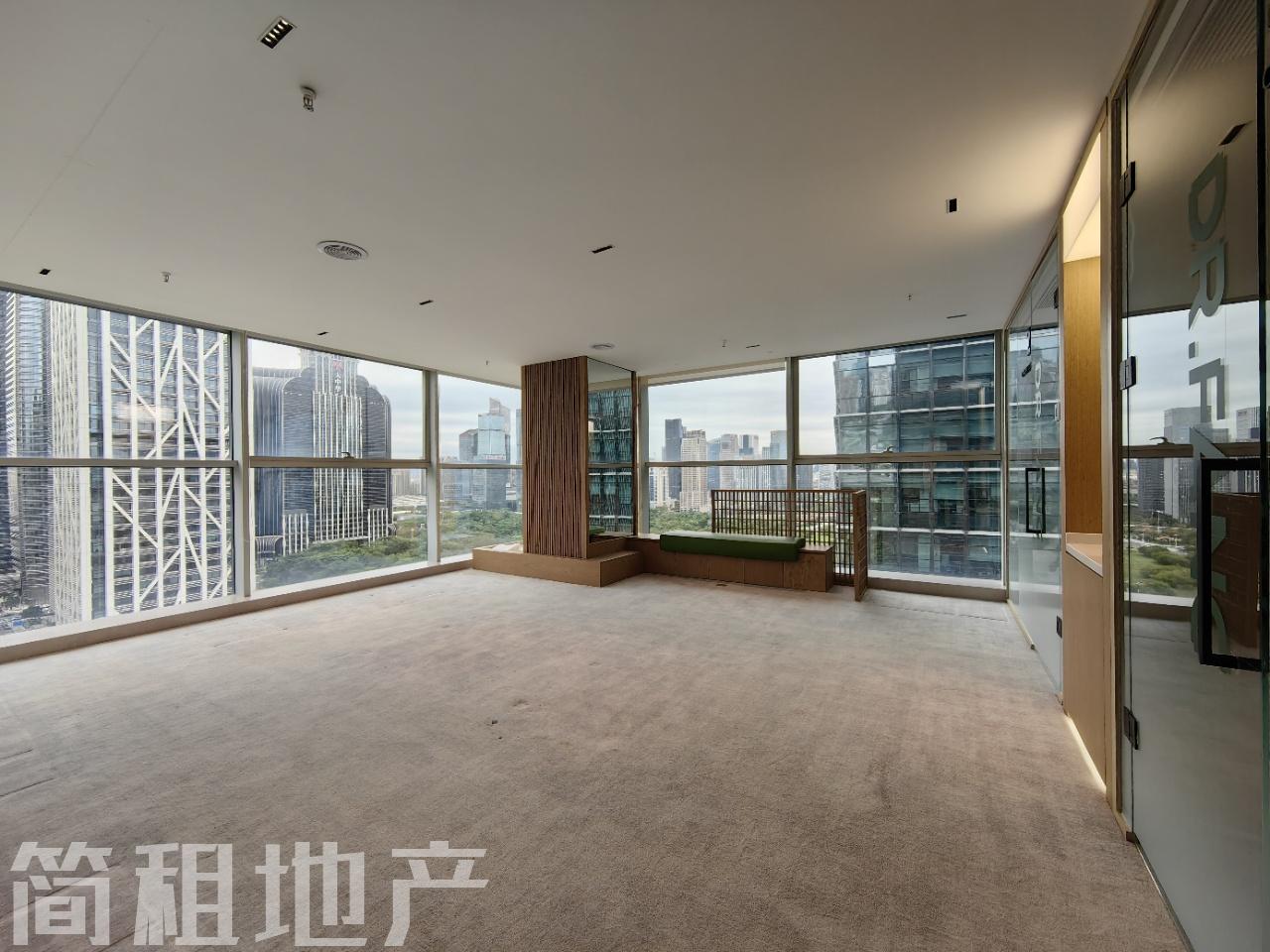 岗厦北地铁口凤凰大厦268平米业主直租双面采光