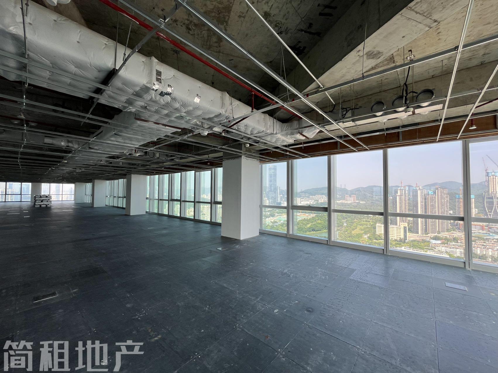 大小可分 高区 整层毛坯 视野好 中航中心 地标建筑