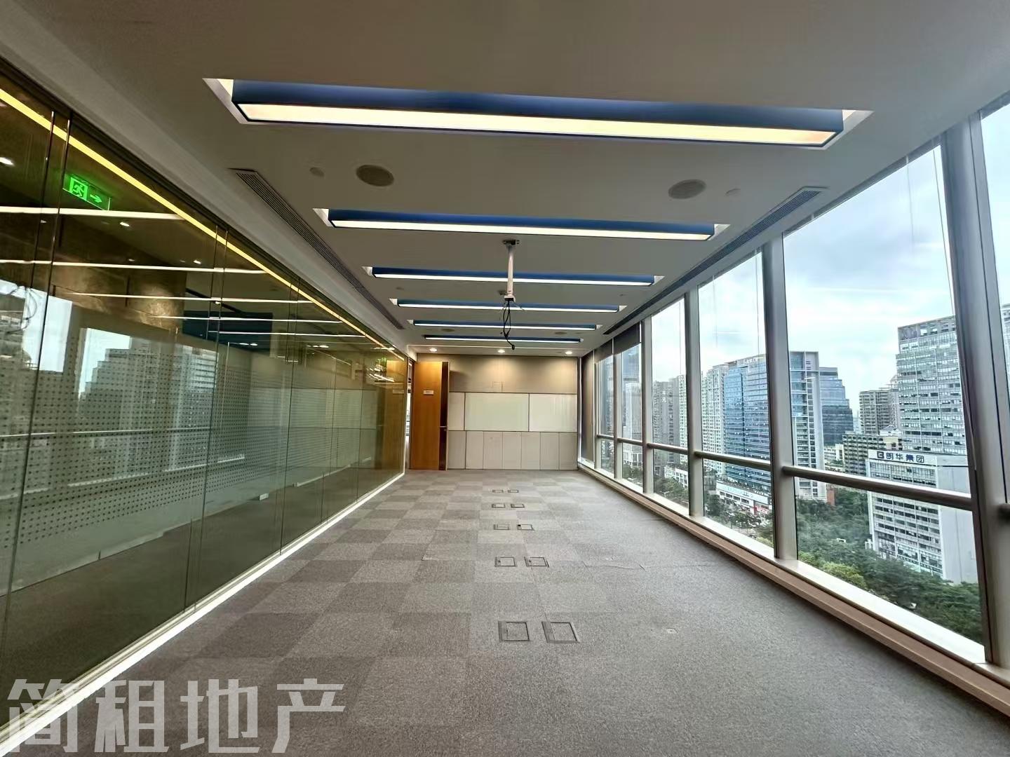 福田车公庙 新出 东海国际 精装661平 10个隔间 免租半年
