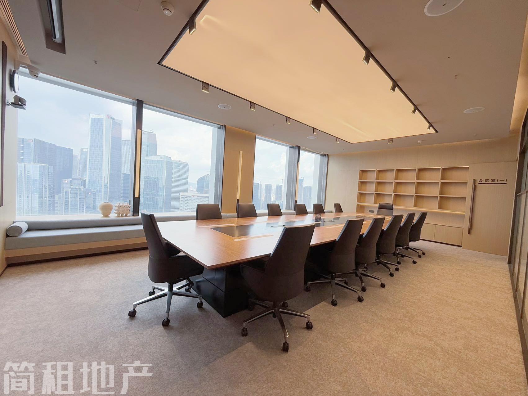 前海嘉里中心整层豪装办公招租 无遮挡海景带家私