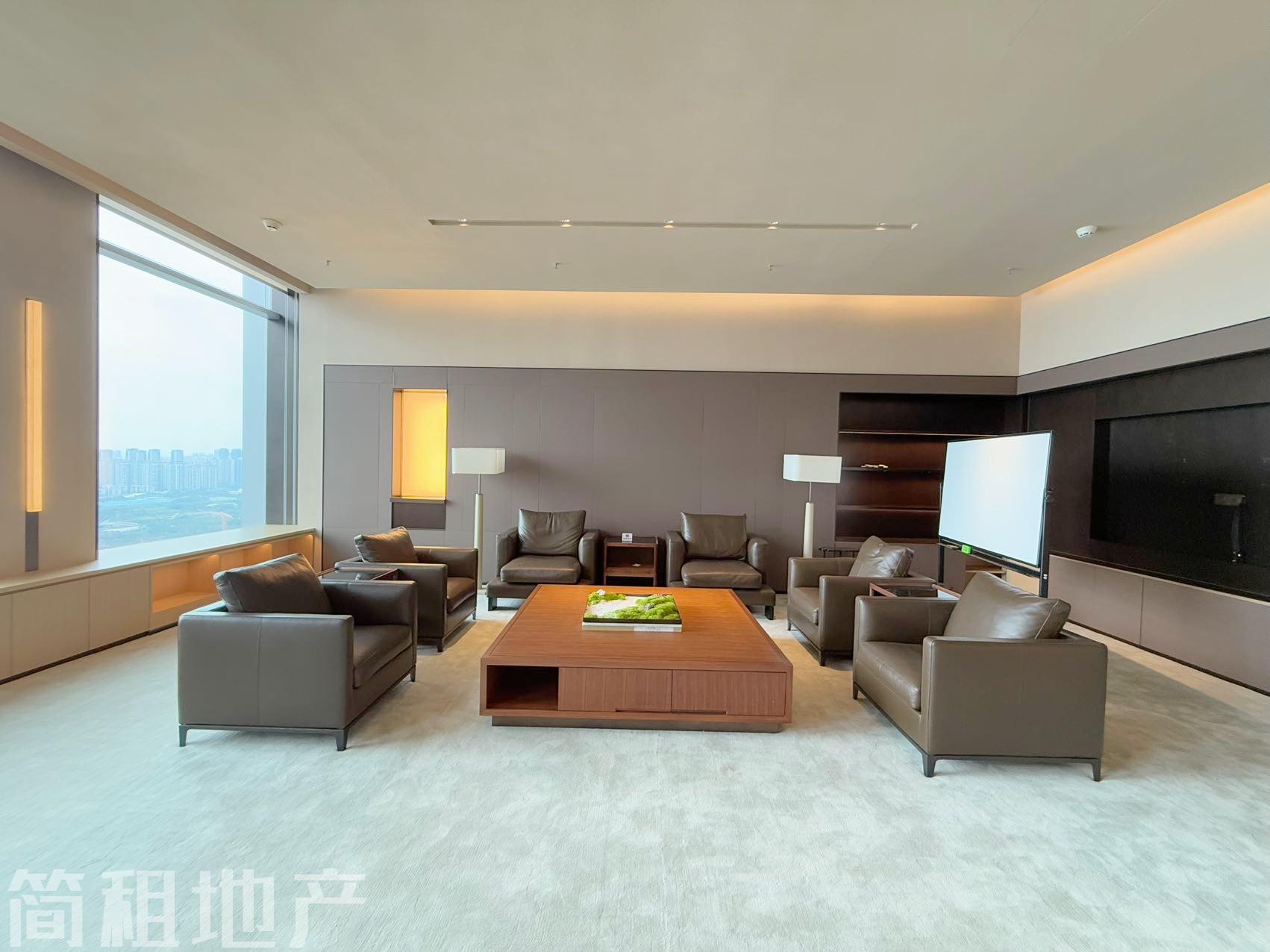 前海嘉里中心整层豪装办公招租 无遮挡海景带家私