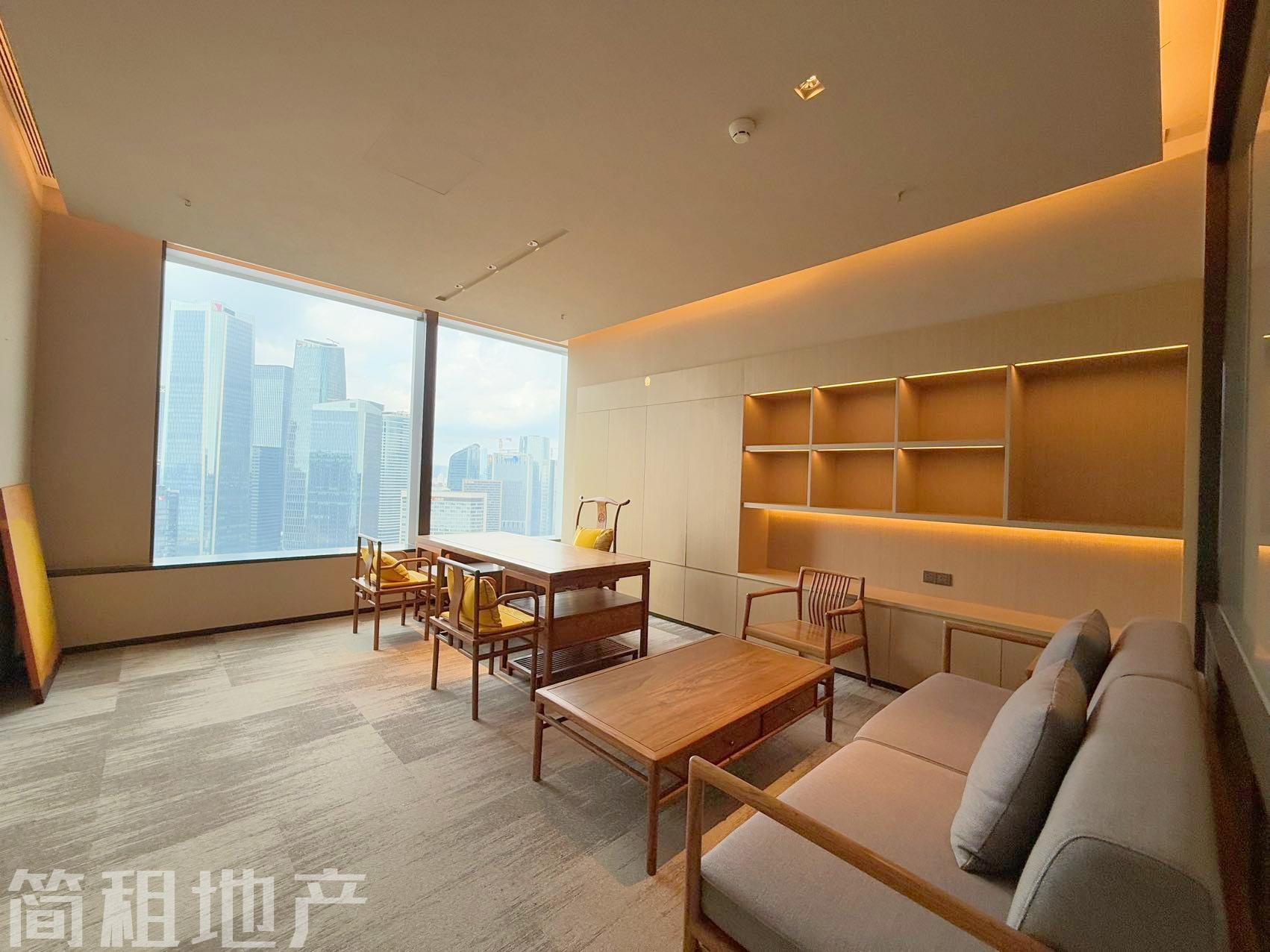 前海嘉里中心整层豪装办公招租 无遮挡海景带家私