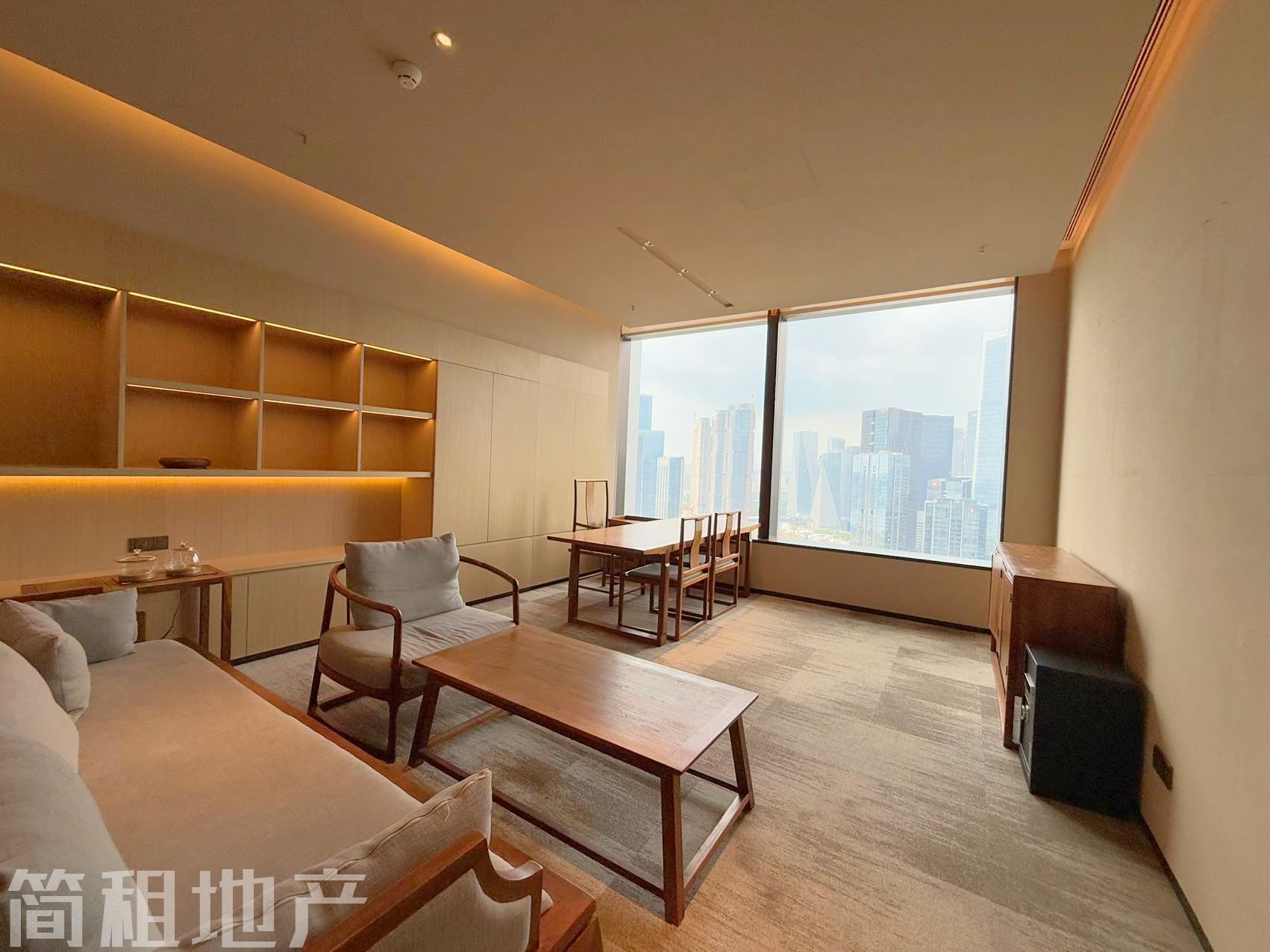 前海嘉里中心整层豪装办公招租 无遮挡海景带家私