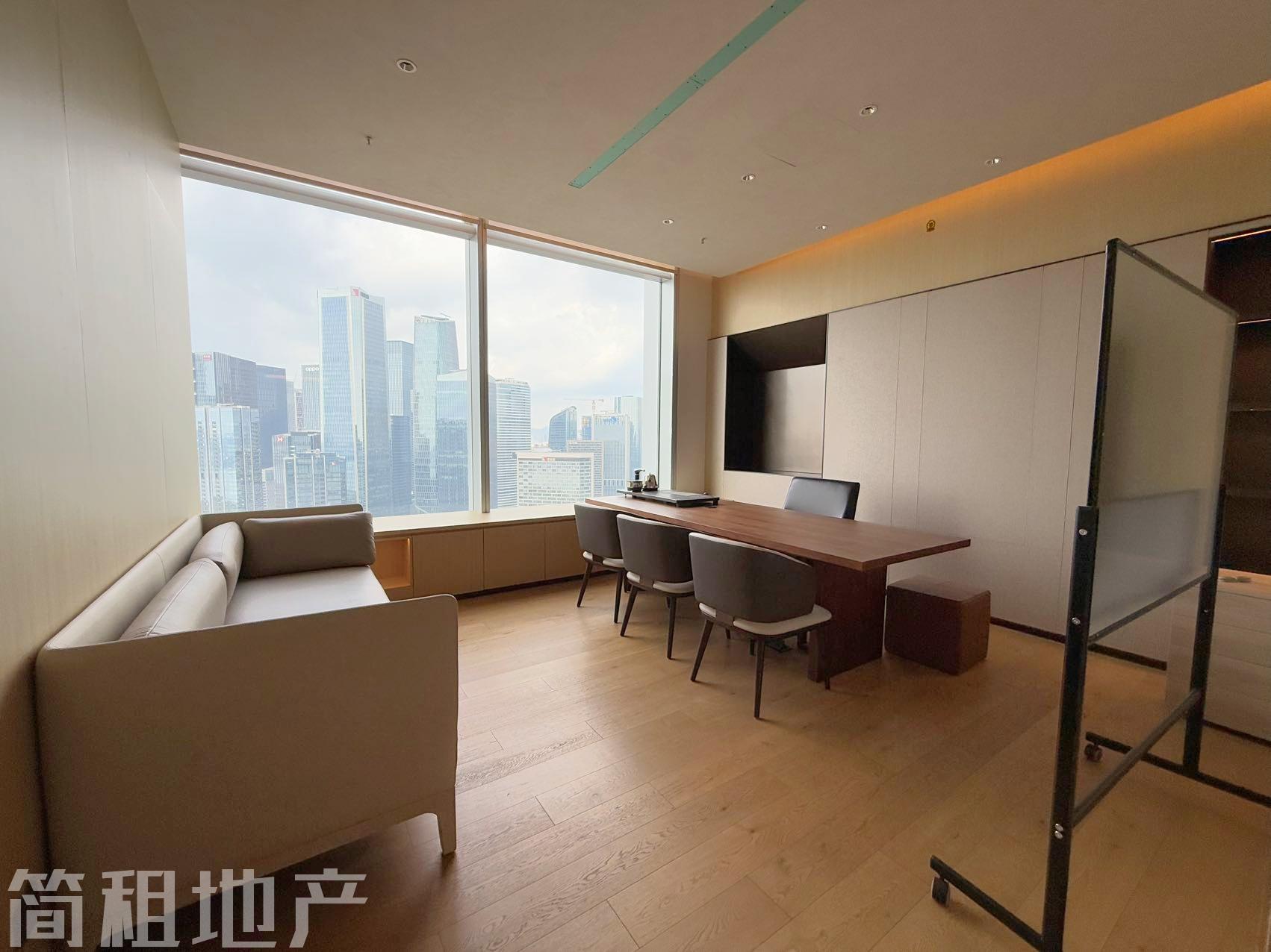 前海嘉里中心整层豪装办公招租 无遮挡海景带家私