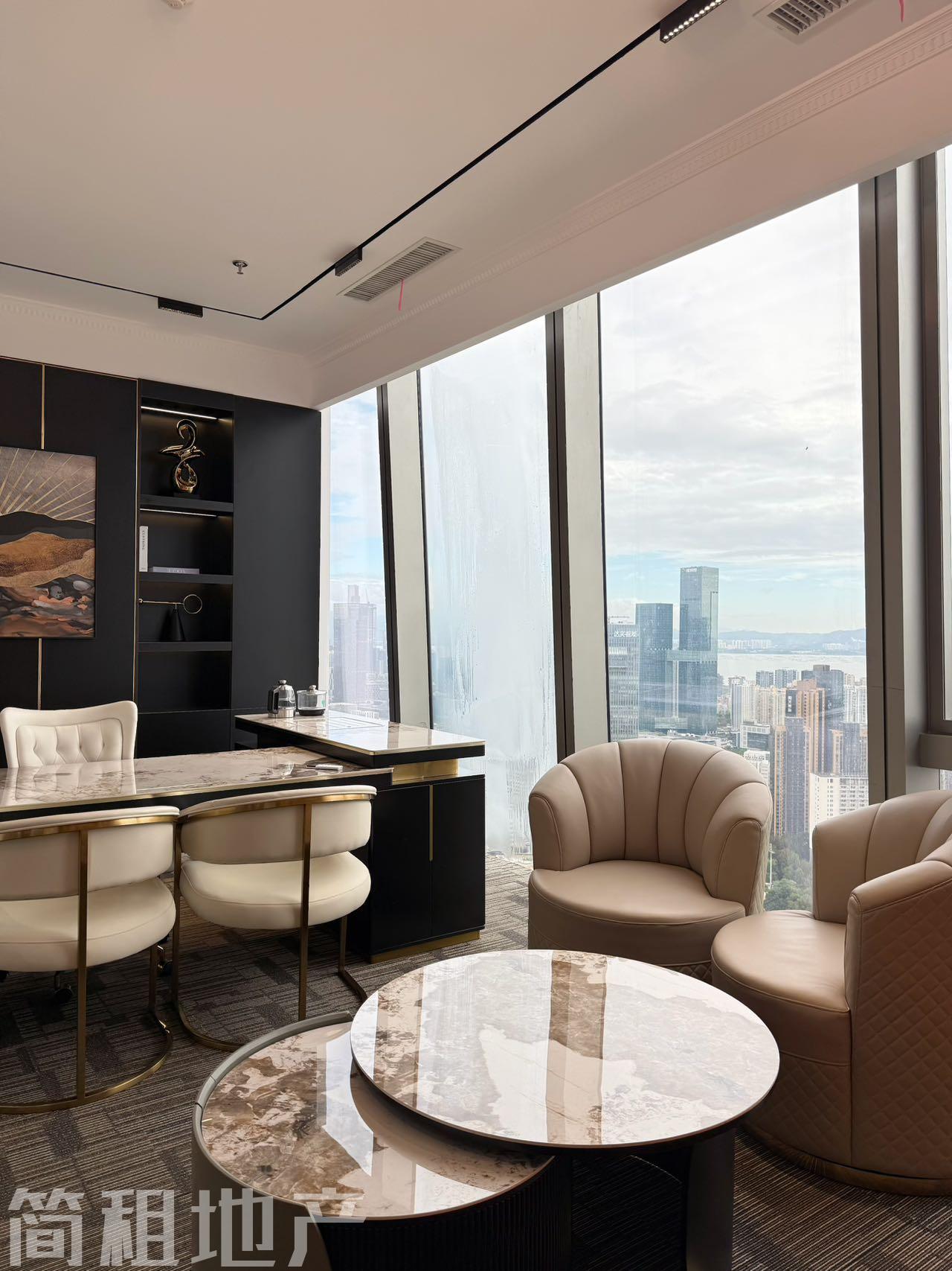 地标建筑 高区看海景 带家具 汉京金融中心
